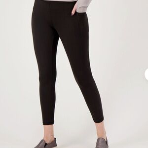 Woman’s Black Belle Body by Kim Gravel phone pocket Leggings Sz Med petite